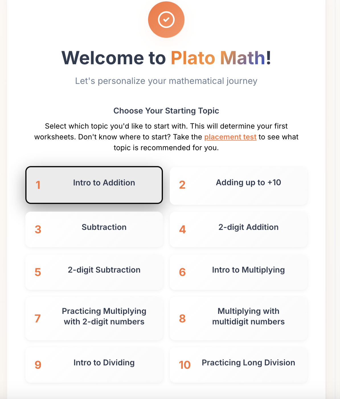 Introduction Form - Part 1